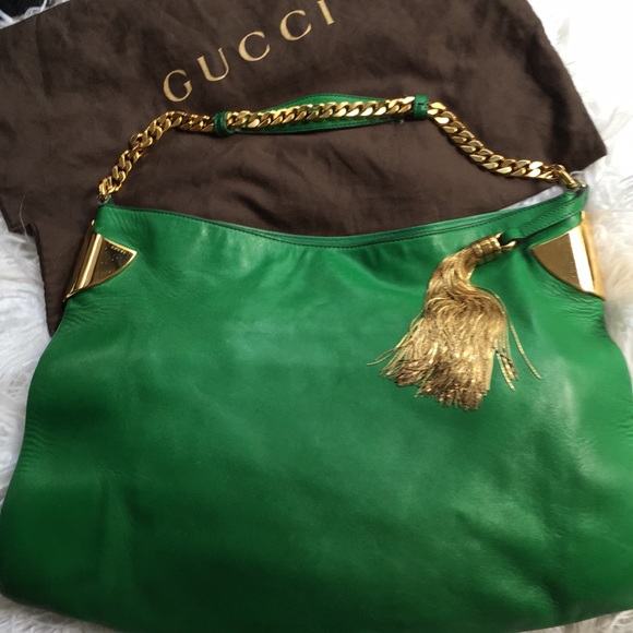 Gucci Handbags - Gucci Gorgeous Green “1970” Modern Large Bag💚💛💚